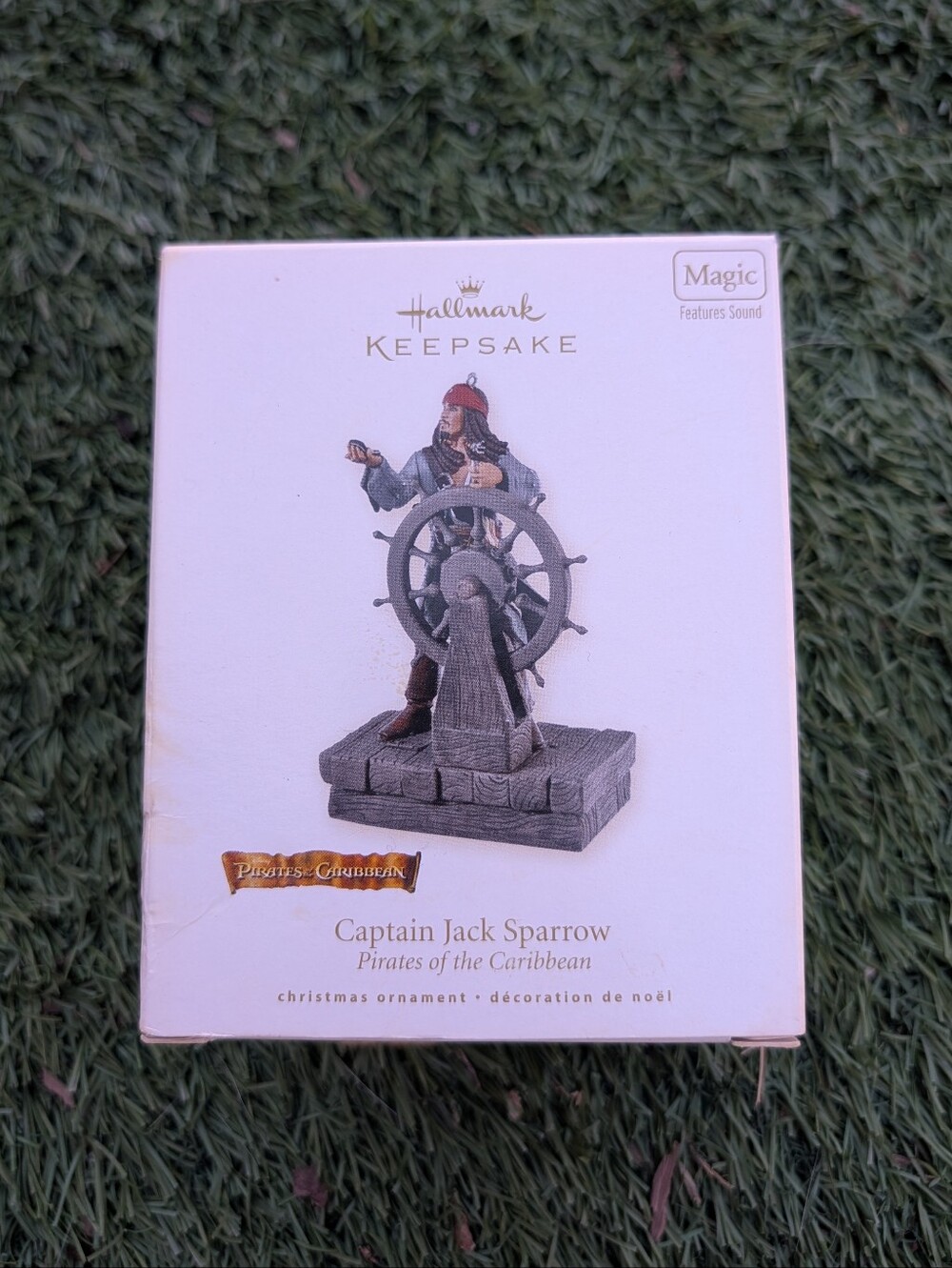 Hallmark Keepsake 2008 Captain Jack Sparrow Pirates Of Caribbean Ornament Sound